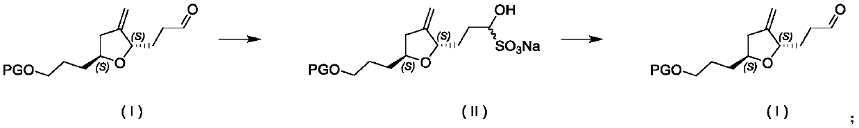 Refining method for improving optical purity of eribulin intermediate compound