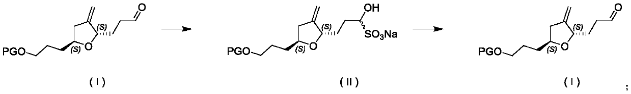 Refining method for improving optical purity of eribulin intermediate compound