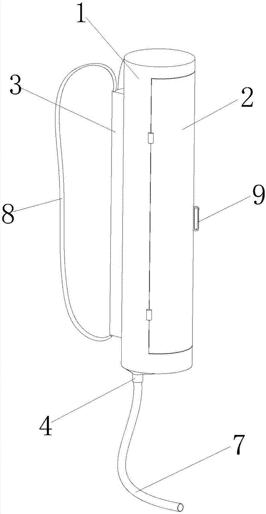 Portable fishing net storage device