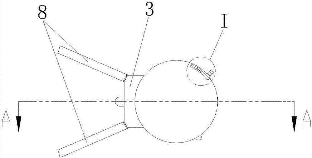 Portable fishing net storage device