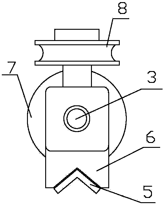 Guiding wiring arrangement apparatus for electric power cable take-up machine