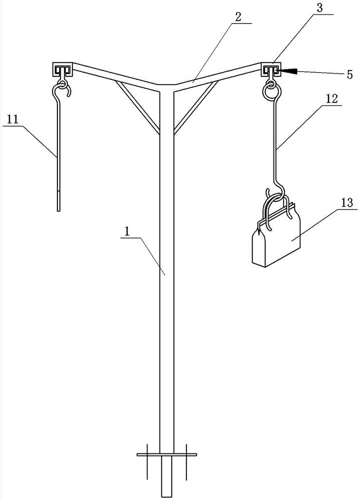 Guide rail street walking aid system