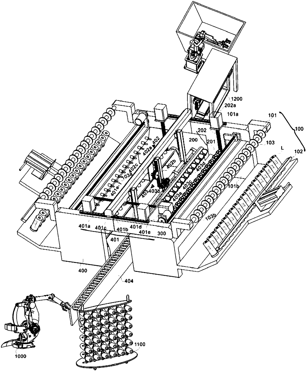 Winding machine with high automation degree