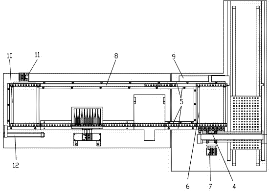 Chopstick varnishing mechanism of automatic chopstick varnishing device