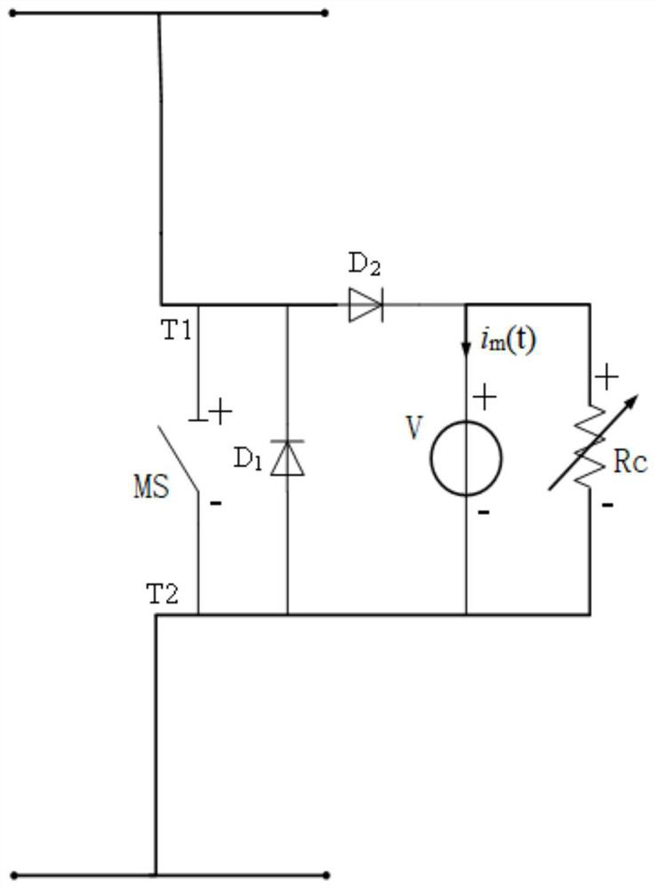 Rapid electromagnetic transient modeling simulation method for distributed resistance energy consumption device