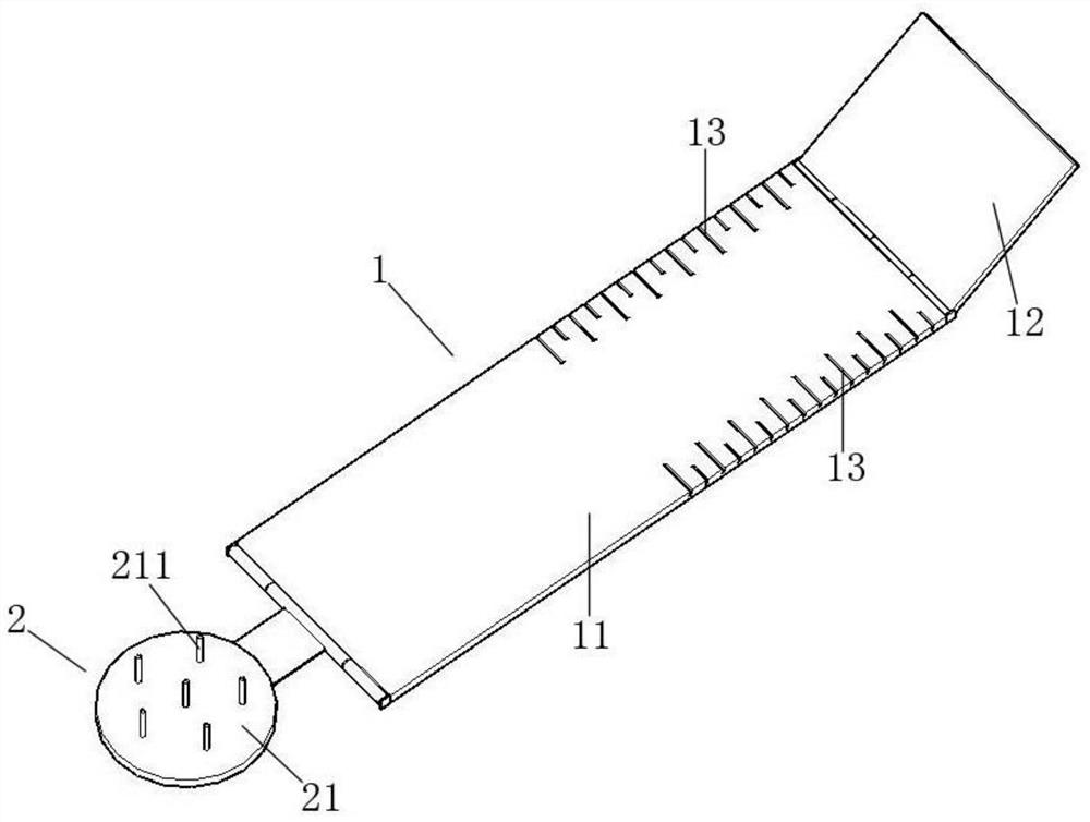 An auxiliary device for cutting ginger slices for ginger-partitioned moxibustion