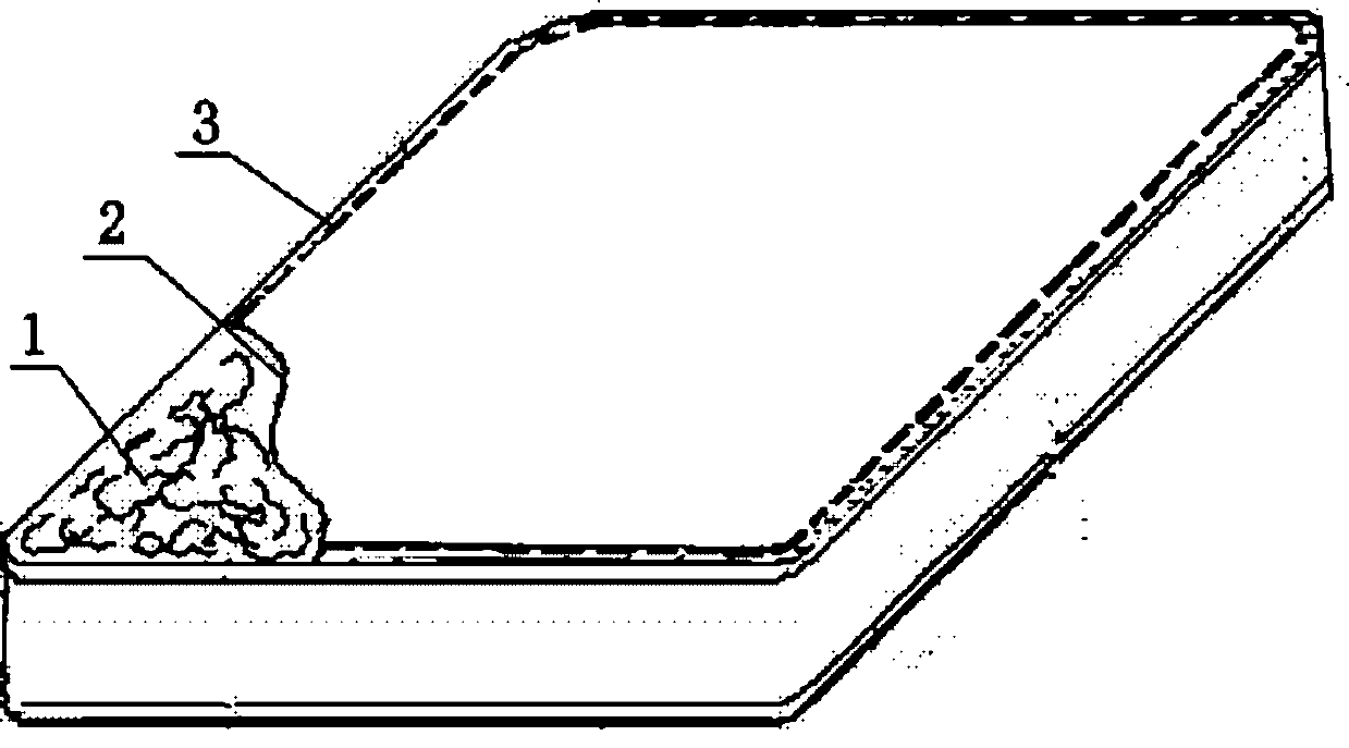 Cotton wool with gauze surface layer and preparation method of cotton wool