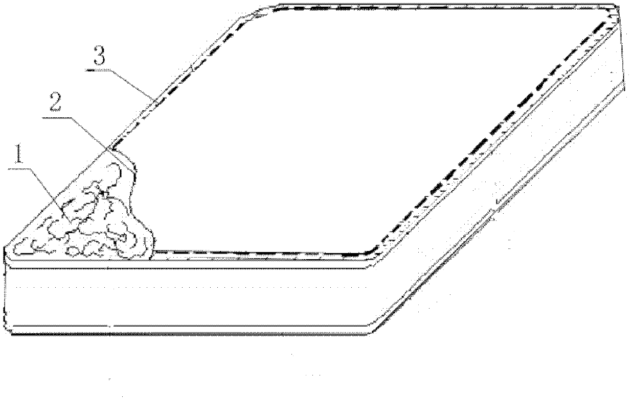 Cotton wool with gauze surface layer and preparation method of cotton wool