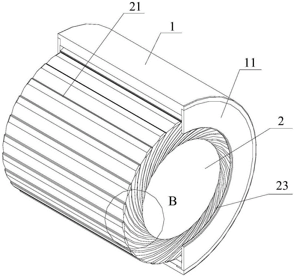 Hybrid type dynamic pressure gas journal bearing