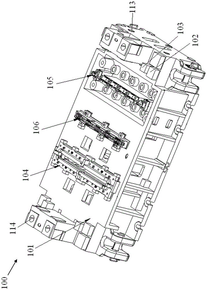 Stamping multi-station die for medium-sized automobile parts and its operation method