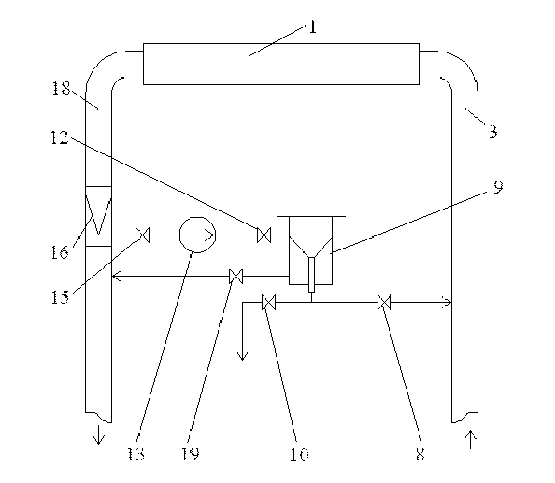 Rubber ball cleaning multipoint centralized ball serving system for condenser