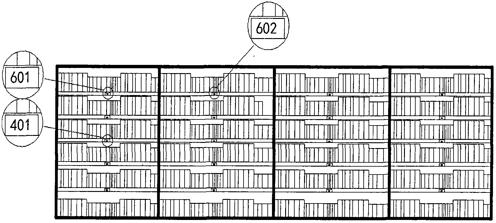 Fast searching and positioning system for library books