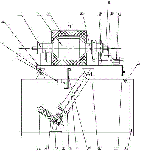 Method for preparing high-density lithium ion battery anode material-lithium nickel manganese cobalt and special calcinator