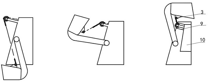 An adjustable bucket mechanism coupled with traction device and chain reel