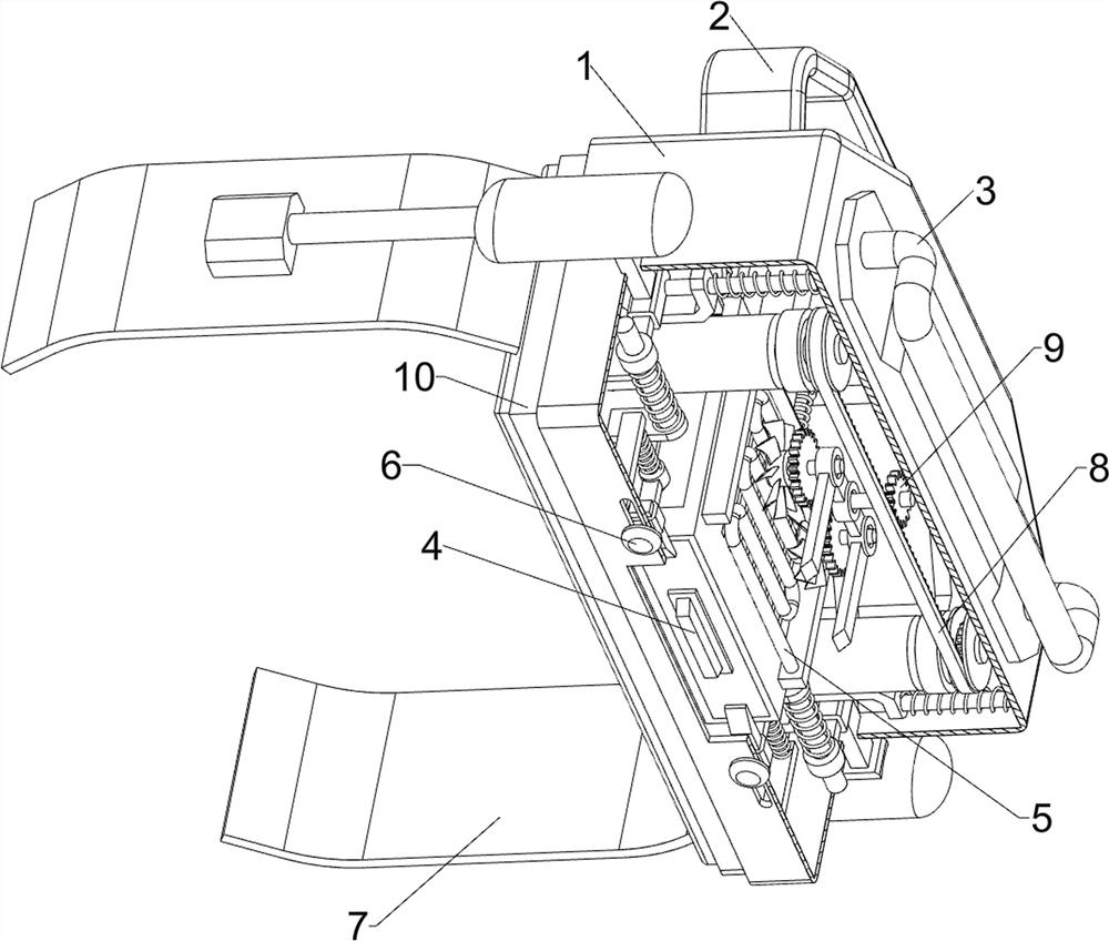 Abdomen hot compress device with massage function