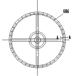 Circulation flow reaction device for producing phosphorus oxychloride by oxygen oxidation process