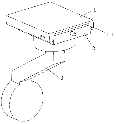 Pan-platform quick-dismantling structure and unmanned aerial vehicle containing the structure