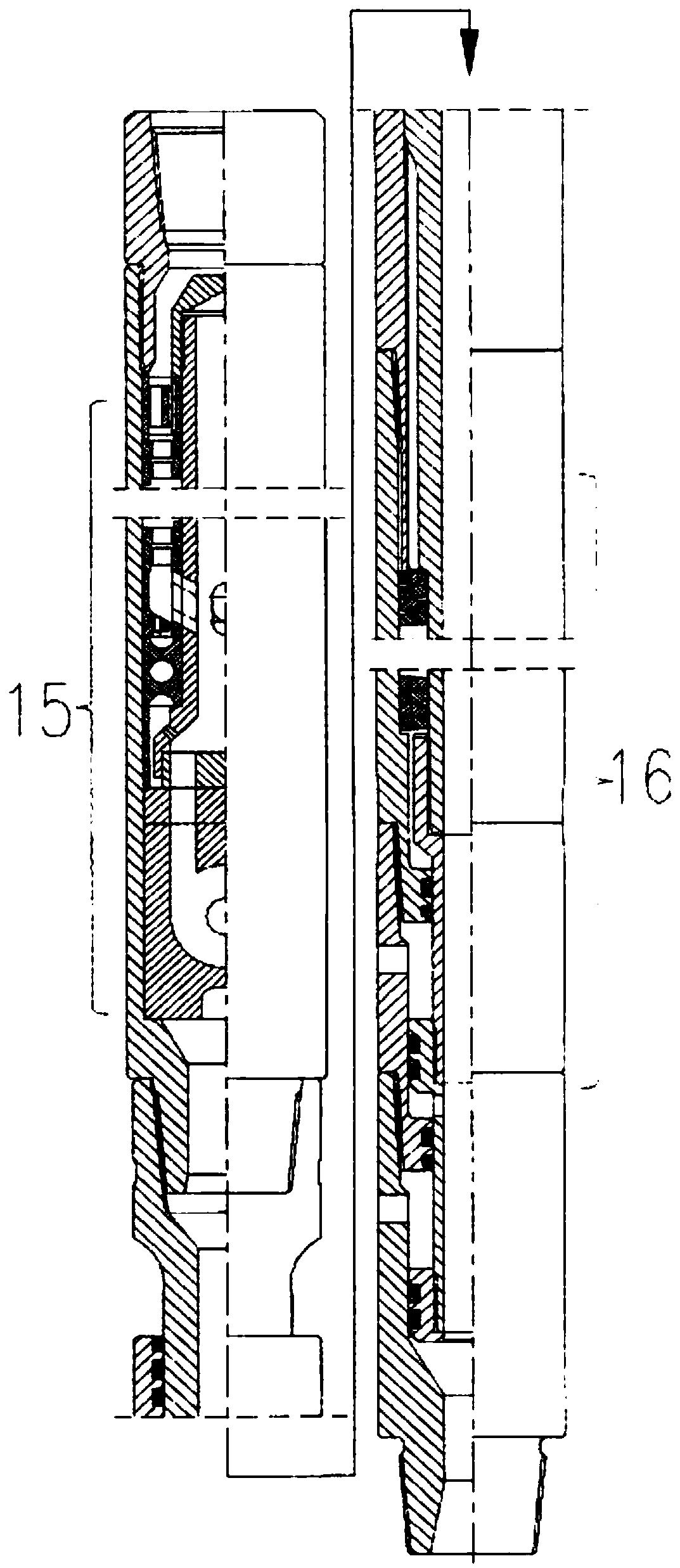 Low pressure consumption downhole vibration speed-increasing tool