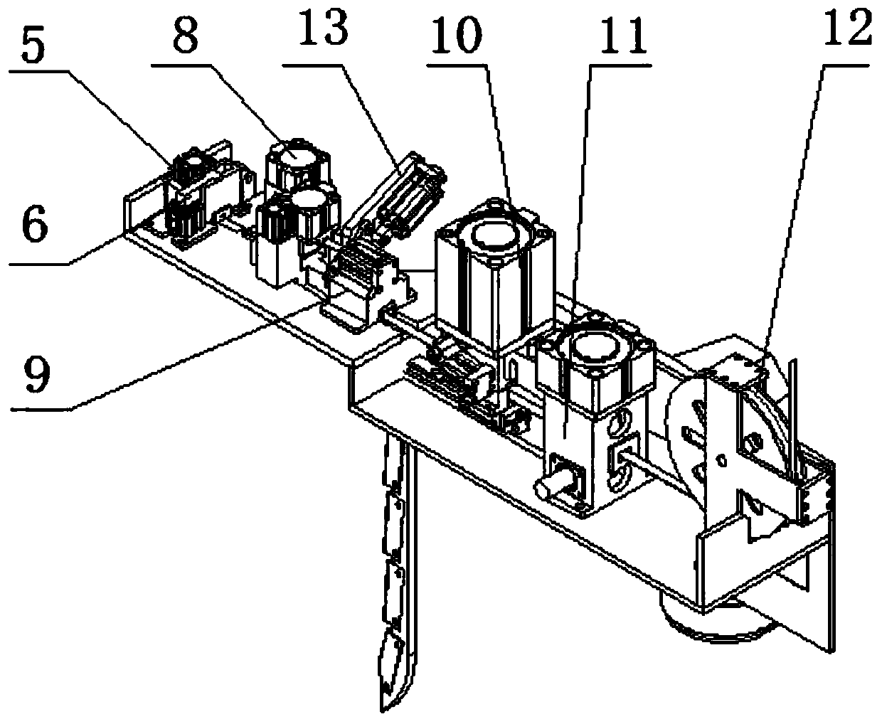 Special full-automatic steel belt bundling machine for battery module, and bundling method thereof