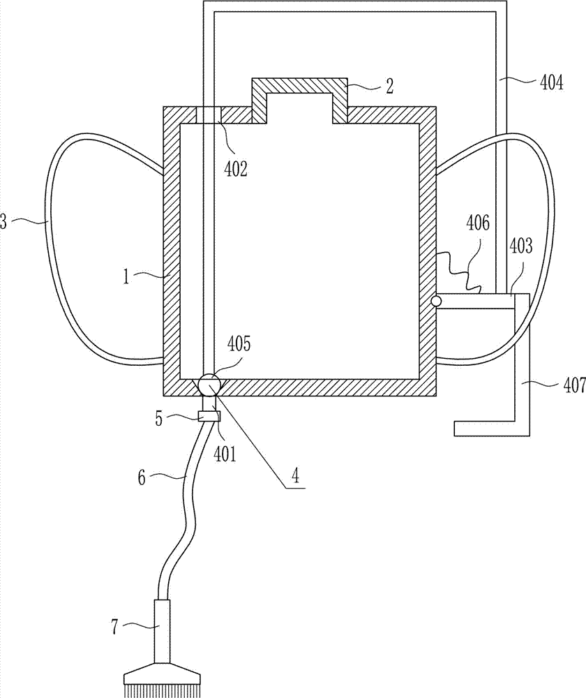 Anti-collision fence paint brushing device for bridge