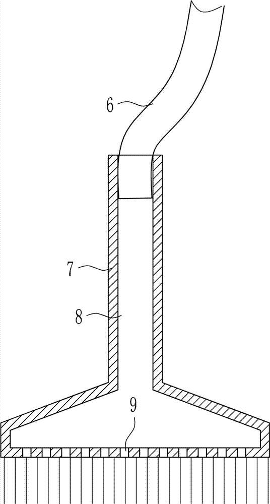 Anti-collision fence paint brushing device for bridge