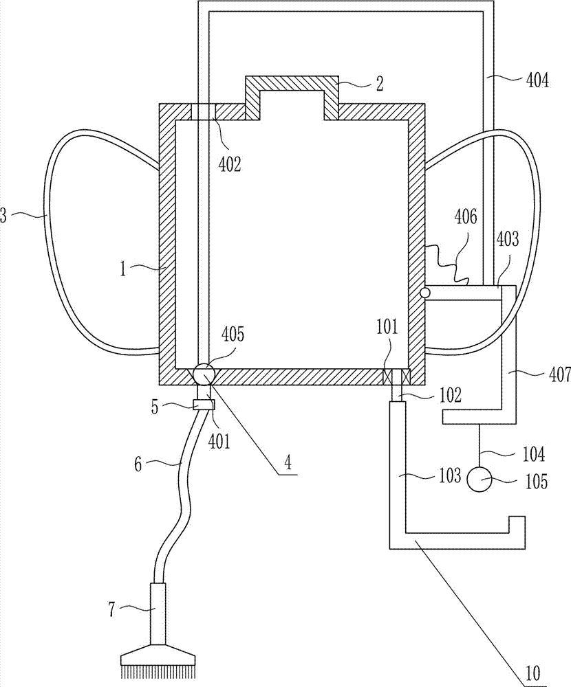 Anti-collision fence paint brushing device for bridge