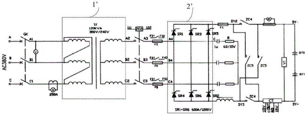 Electric automobile and discharging device thereof