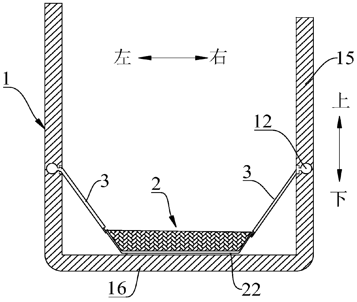 Cargo compartment and carrying device therein and truck