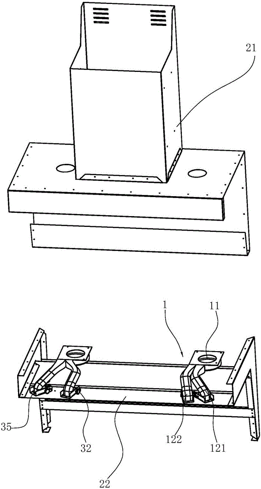 Extractor hood with absorption assisting device and method for pumping and absorbing oil fume