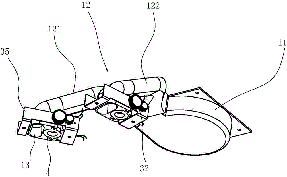 Extractor hood with absorption assisting device and method for pumping and absorbing oil fume