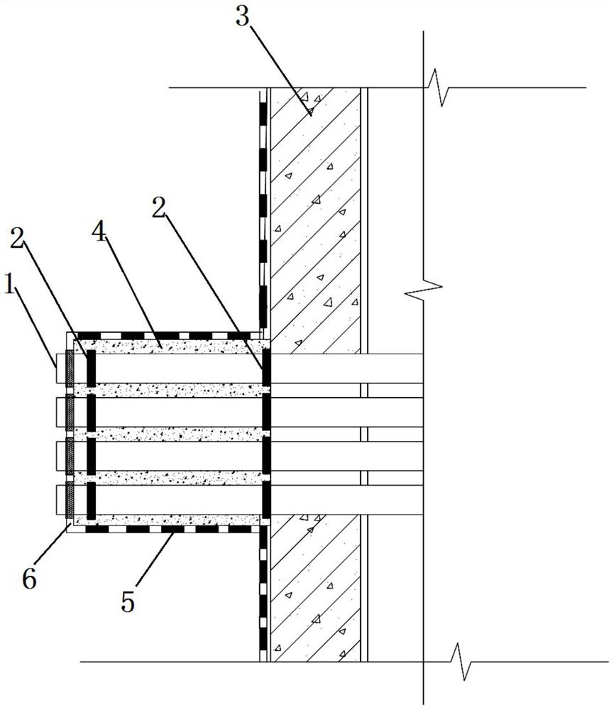 Anti-leakage construction method for building underground outer wall out-of-wall group pipes