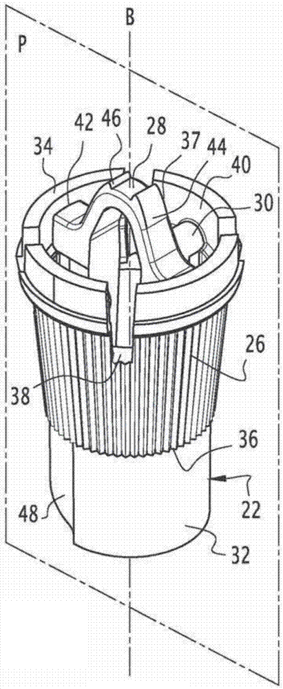 Joint mechanism of application device of cosmetic product, associated device, application method and manufacturing method