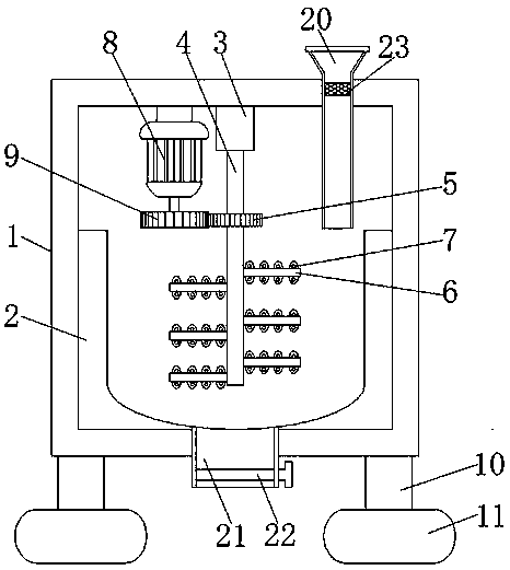 Concrete stirrer with good buffering property