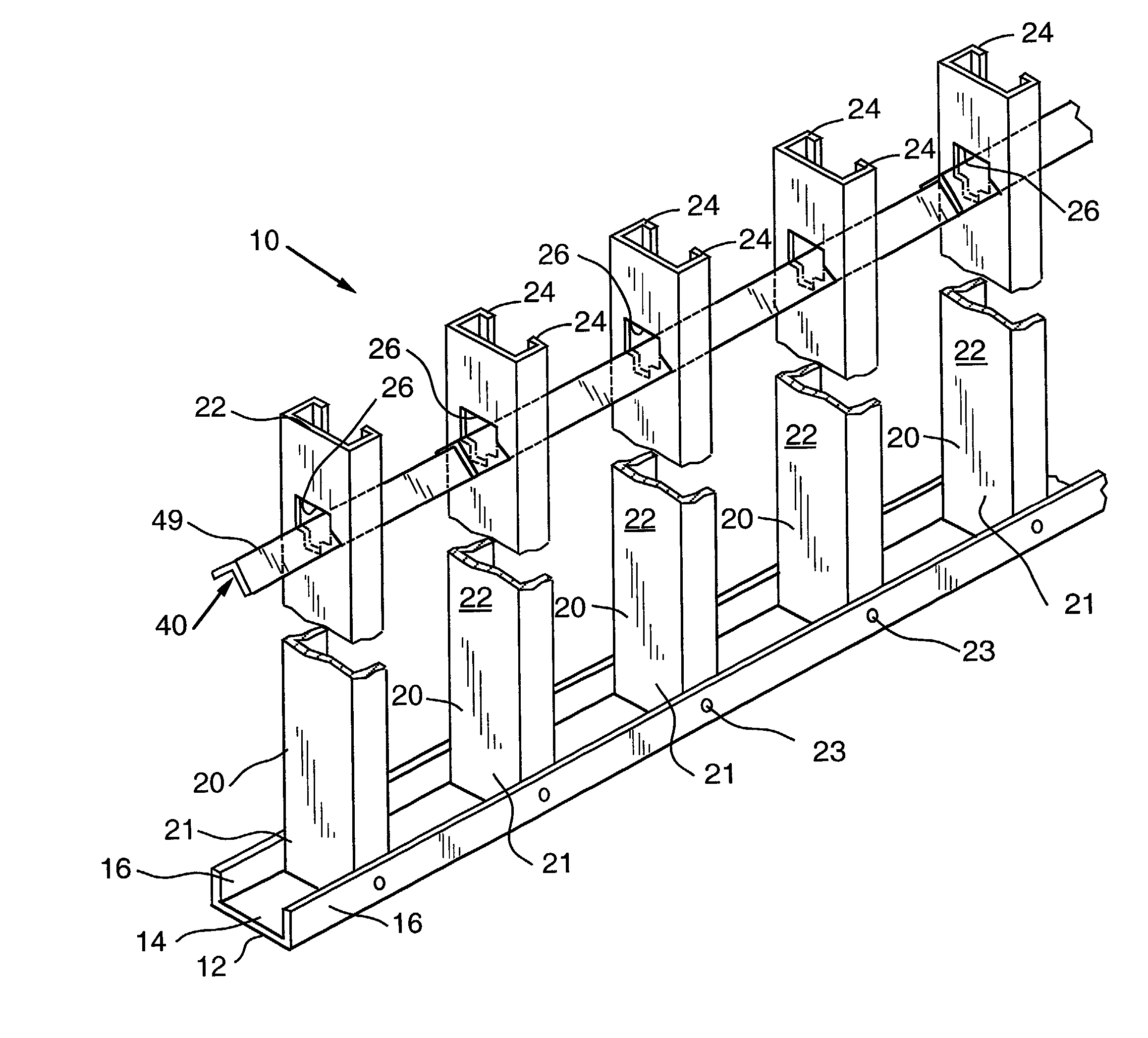 Wall stud spacer system with spacer retainers