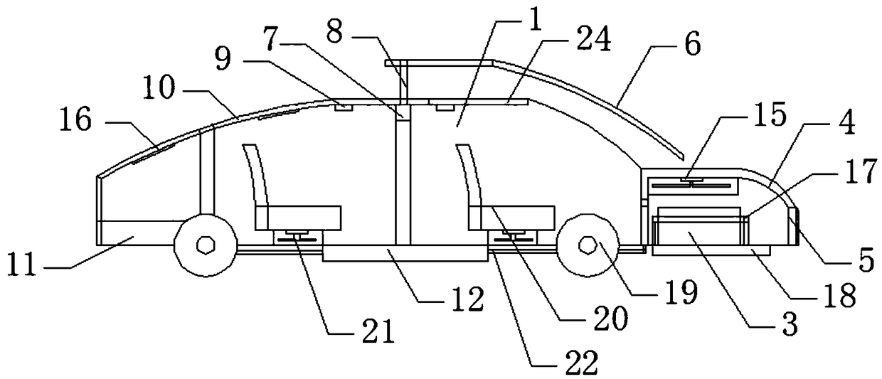 Cooling self-detecting function system for engine and compartment interior of car