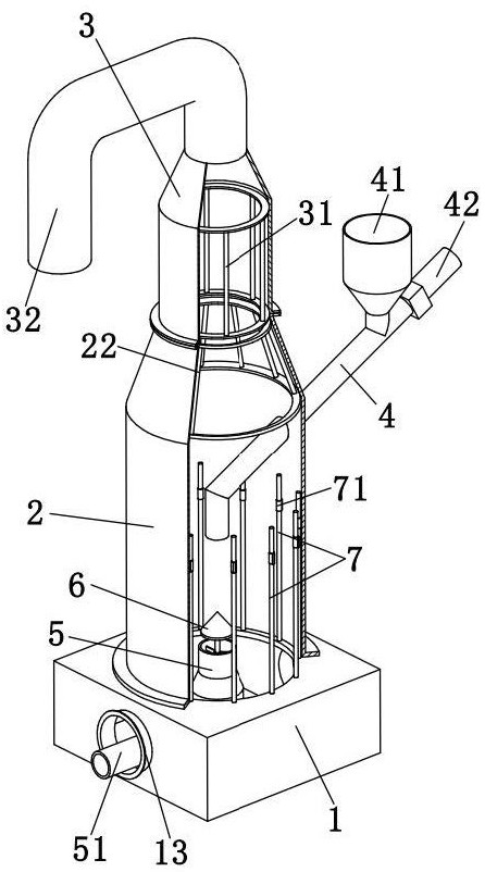 A segmented heating oven for polyacrylamide drying