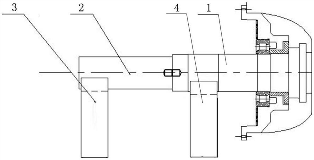 A process for dismantling and replacing motor bearings without dismantling