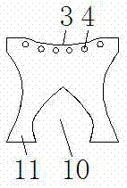 Adjustable type pipeline rolling supporting frame