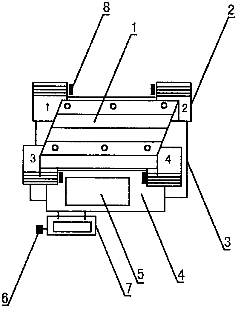 Dust cleaning device for automatic welding platform