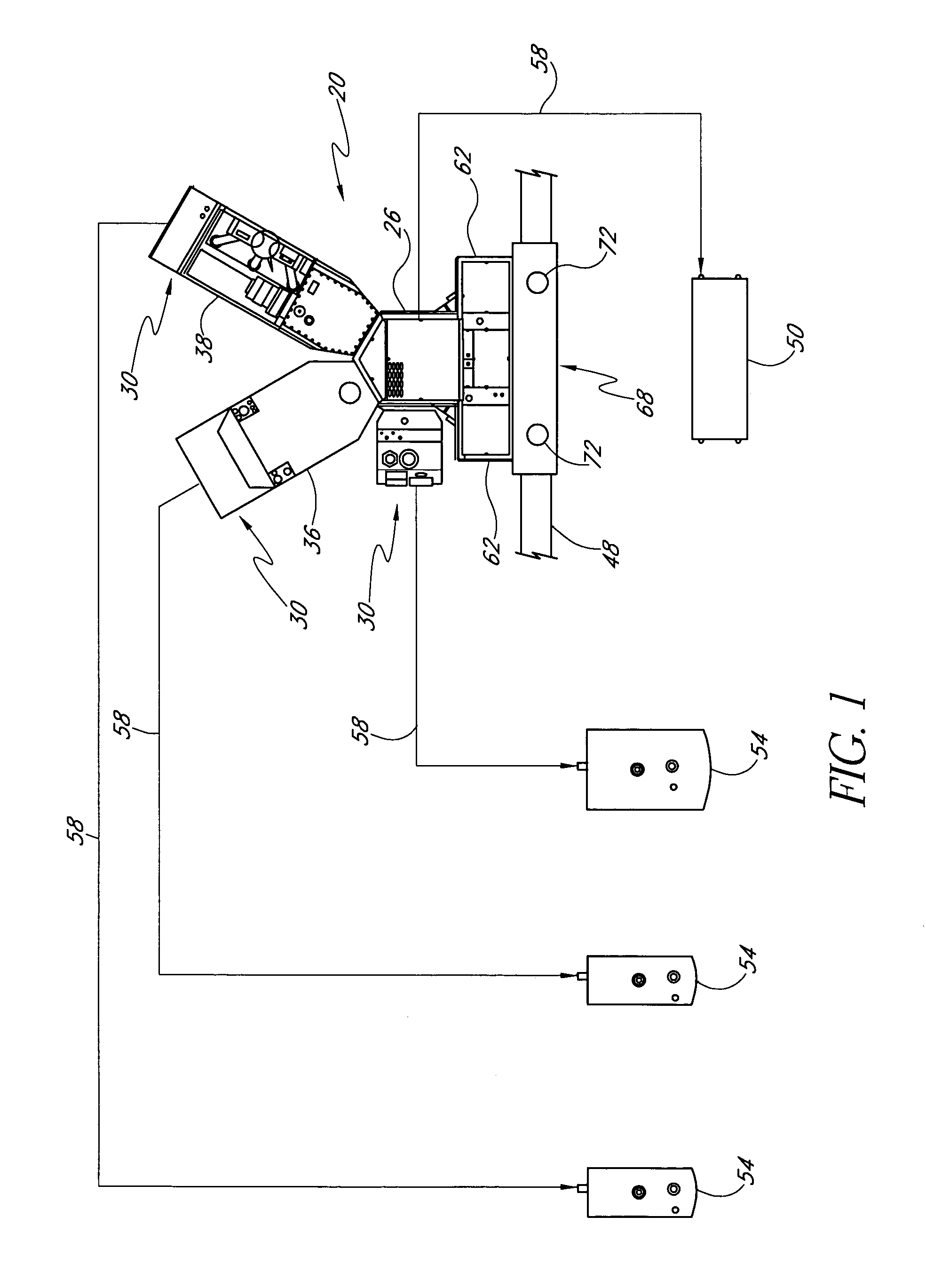 Reduced cross-contamination between chambers in a semiconductor processing tool