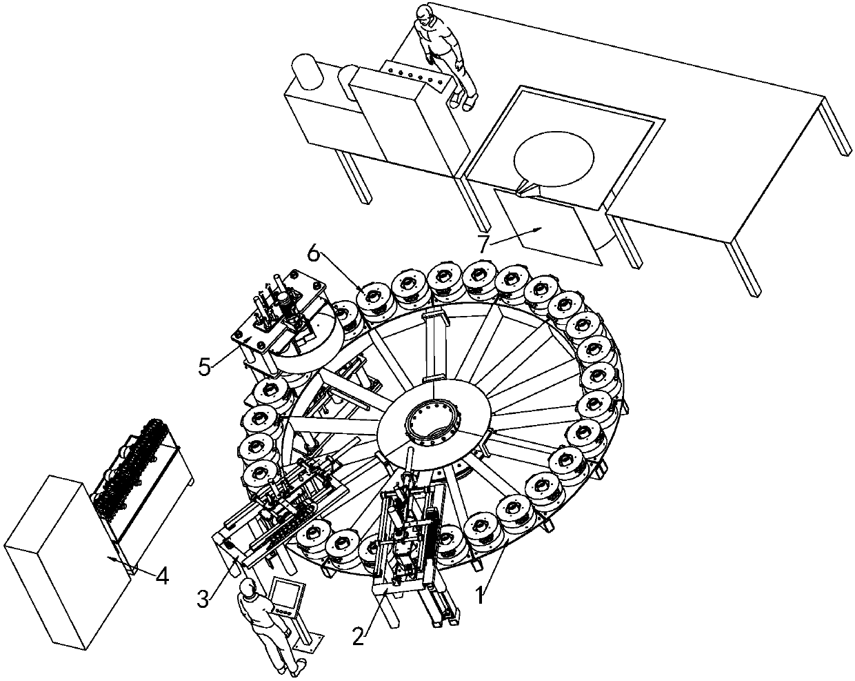 Metal cast ball automatic production line system and method thereof