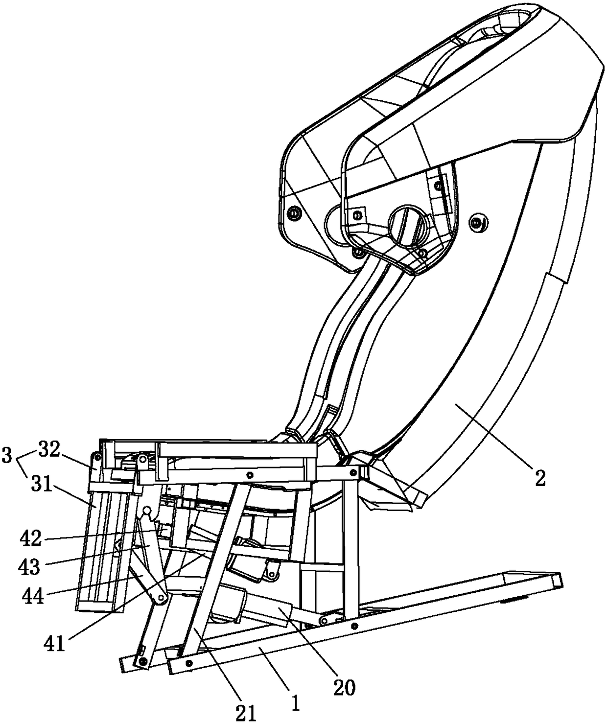 Position-occupying-preventive massage chair