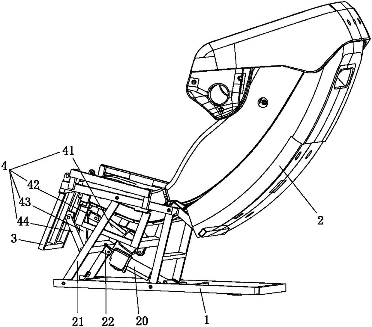 Position-occupying-preventive massage chair