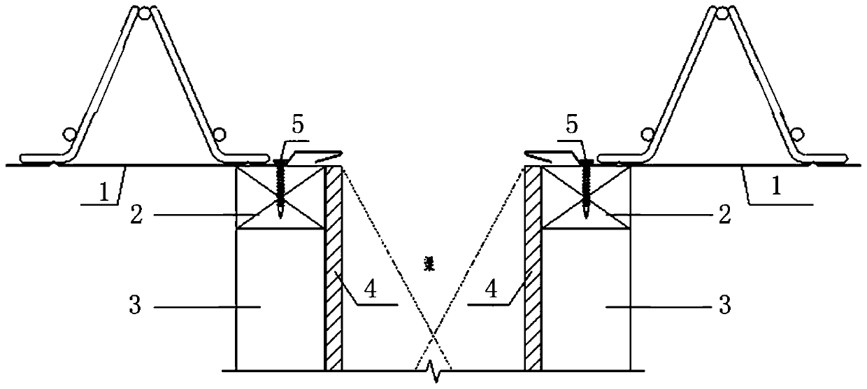 Corner plate of steel bar truss floor support plate and cast-in-place concrete beam