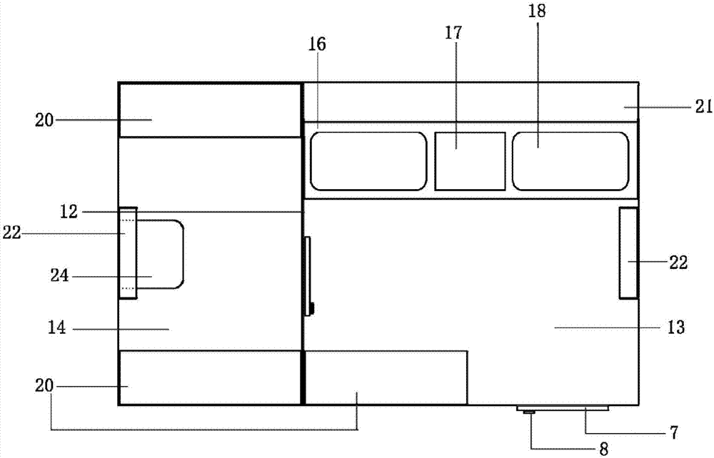 Movable-type infant caring compartment