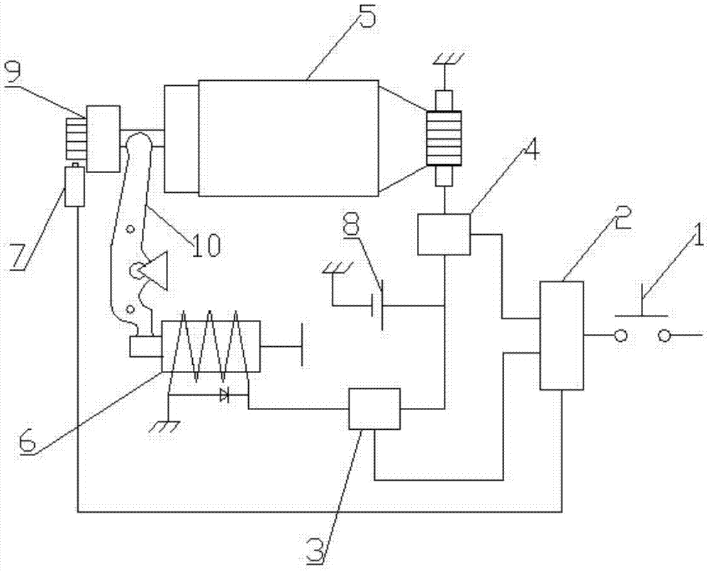 Double electronic switch starter and its control method