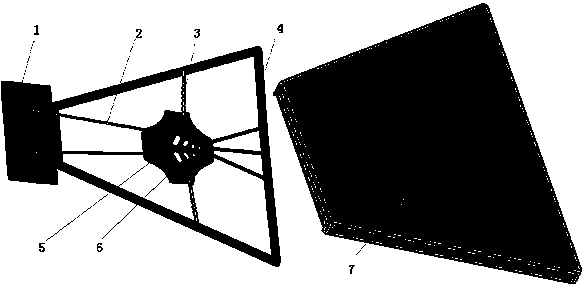 Adaptive variable area tail fin underwater propulsion device