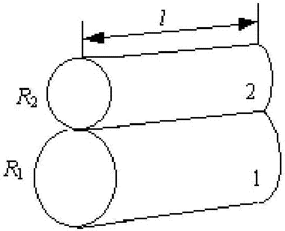 A calculating method for determining the interfacial rigidity of cylinders