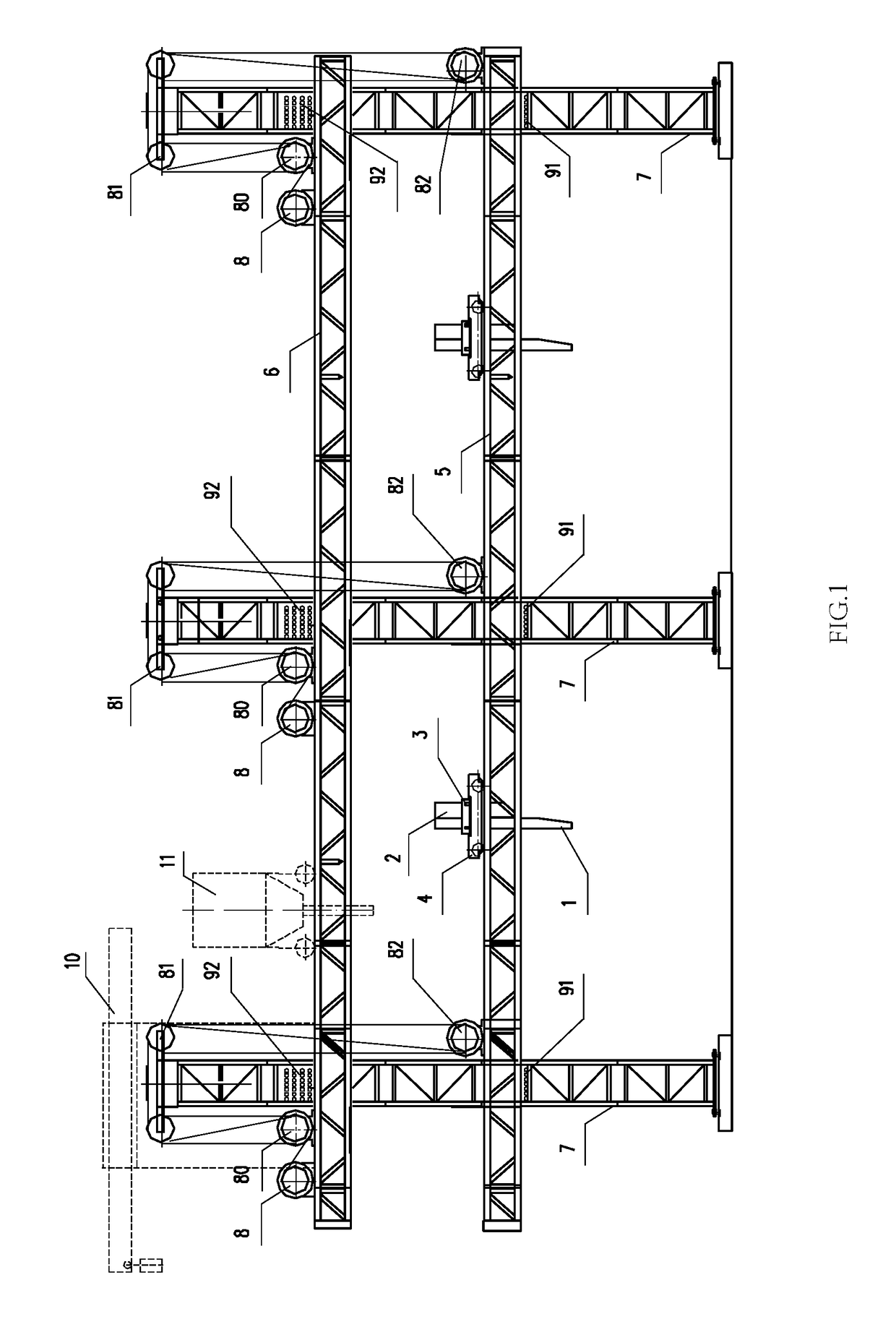 Rack structure for an in-field 3D construction printer