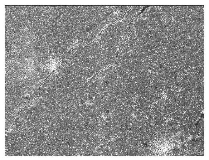 Mosaic method for large-scale ground-distance satellite-borne SAR images